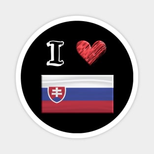 I love Flag from Slovakei Magnet